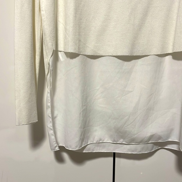 ZARA Love Story Lightweight Crop Sweater Top Metallic, Size S - Picture 9 of 11